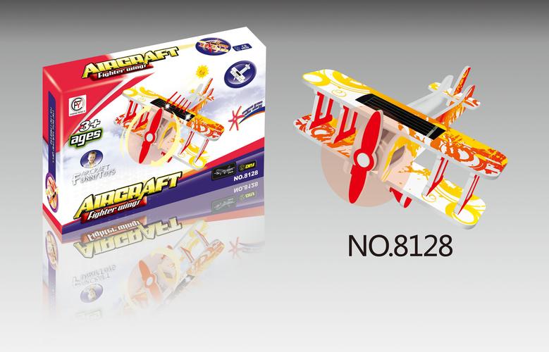 厂家直销 拼装太阳能飞机003628 纸质玩具 科教玩具 益智玩具
